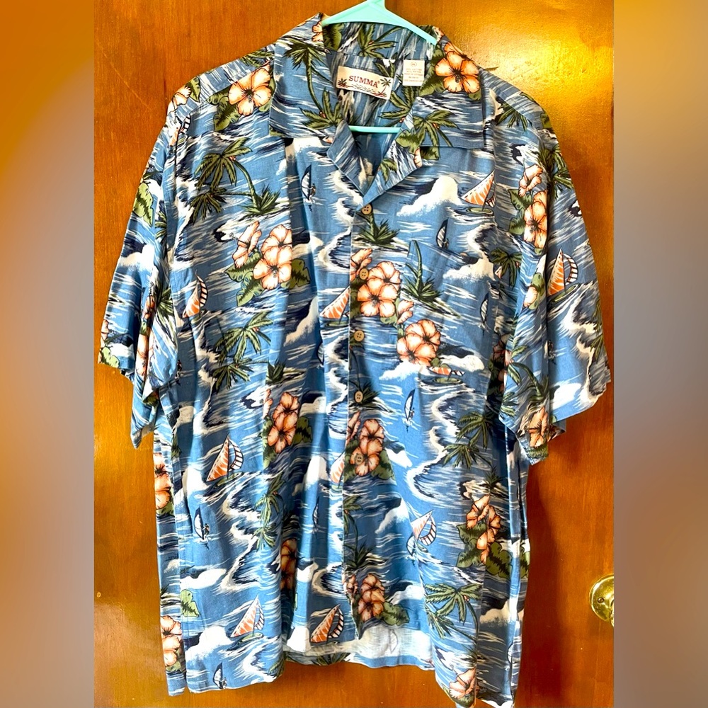 Men’s Summa XL Hawaiian button up shirt